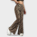 Calças Bootcut Leopardine