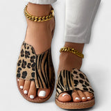 Tareyja - Sandálias de duas cores com padrão de leopardo