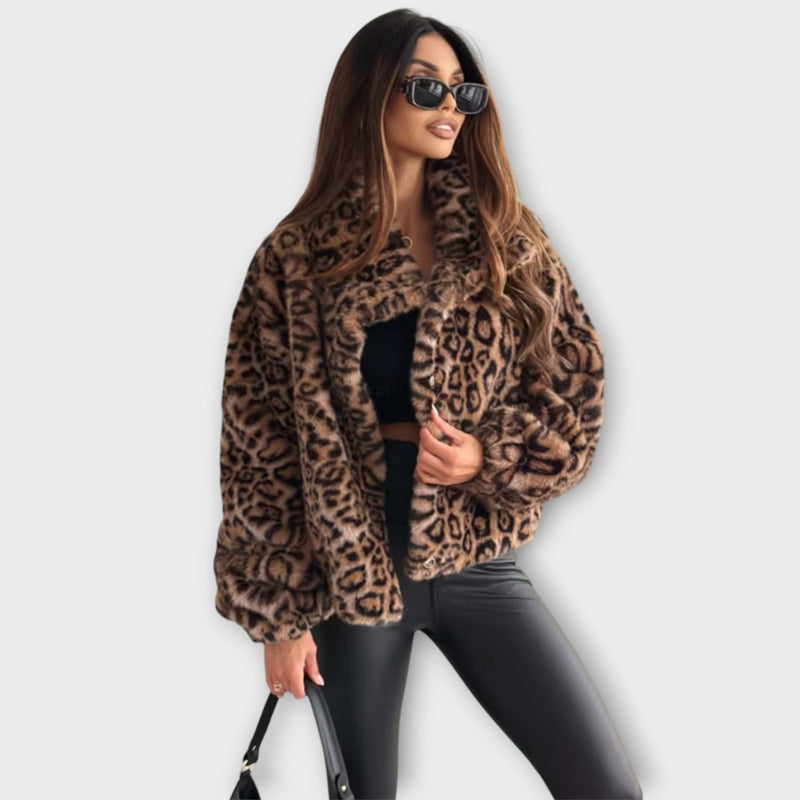 Milda - Casaco de estampado de leopardo