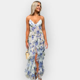 Maxi Vestido com Volantes