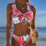 Patchwork Leopard Print Bikinis by Blumen