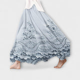 Luna – Saia Boho Máxima com Bordado
