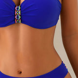 Conjunto de Bikini Sensual com Costas Expostas