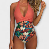 Florencia - Elegante fato de banho feminino com decote em V