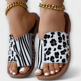 Tareyja - Sandálias de duas cores com padrão de leopardo