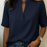 Amália — Blusa elegante com colarinho