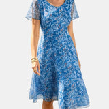 Ana | Vestido midi floral solto e leve