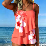 Tankini Floral com Alças para Férias