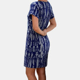 Marina | Vestido estampado com botões