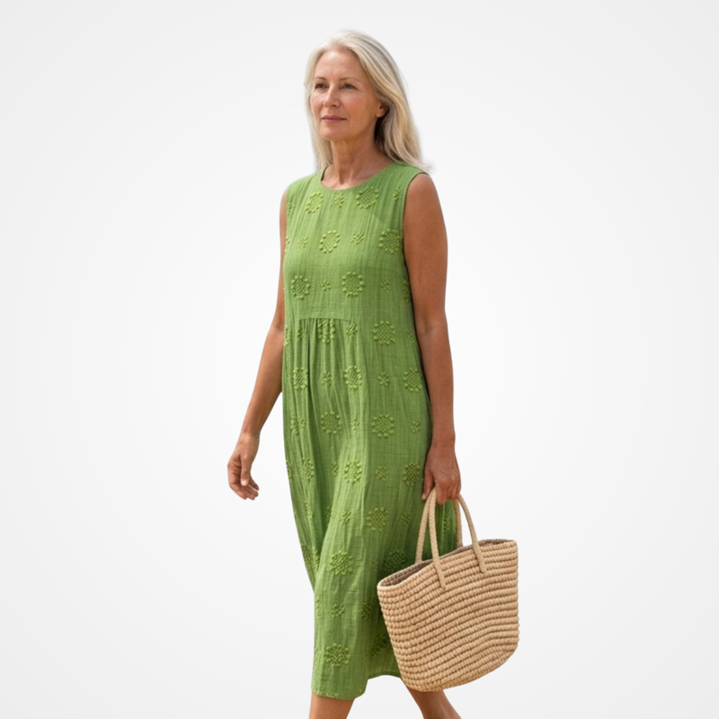 Genoveva | Vestido Maxi Sem Mangas com Bolsos