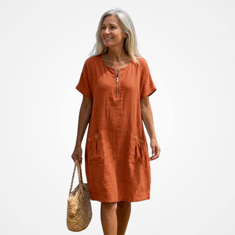 Patrícia | Vestido Maxi com Fecho Frontal