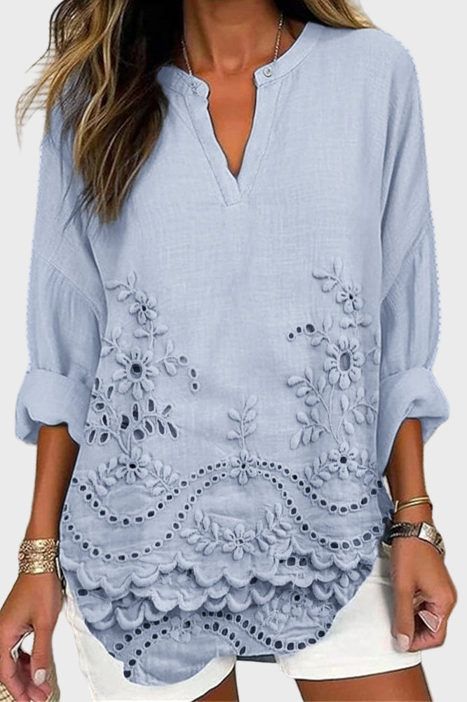 Camisa com estampado floral