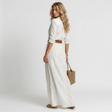 Atena - Vestido longo com decote baixo