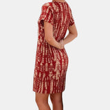 Marina | Vestido estampado com botões