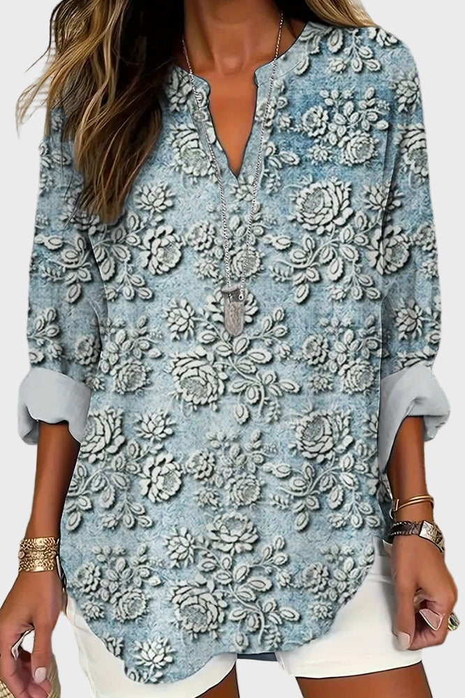 Camisa de Noite Azul