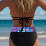 Estampado Sexy Neckholder Biquíni