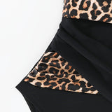 Macacão de Verão com Estampa de Leopardo