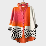 Rosana | Blusa de Verão com Estampado Artístico