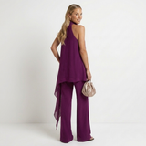 Leandra - Conjunto elegante com colo