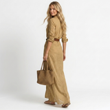 Cristina - Vestido longo com decote baixo