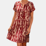 Marina | Vestido estampado com botões