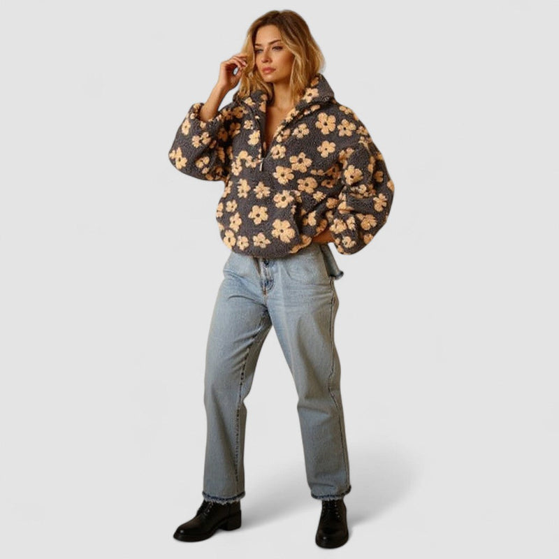 Daisy | Sweater polar floral