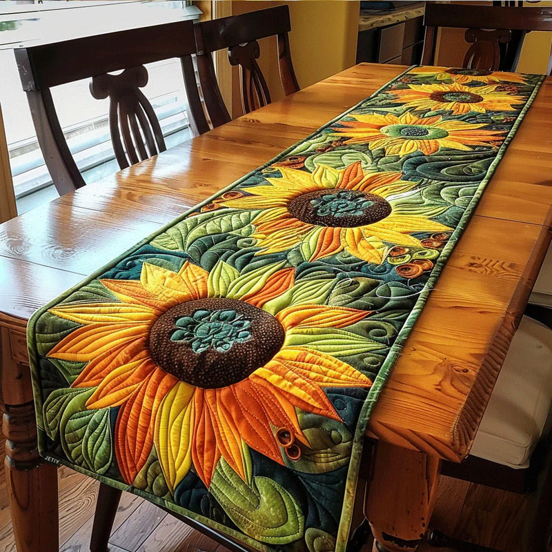 Caminho de Mesa Acolchado - Jardim de Girassóis