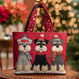 Bolsa Artesanal Trio de Schnauzers | Companhia Divertida