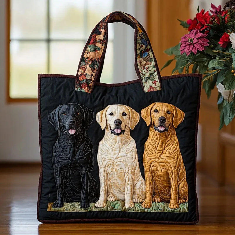 Bolsa Artesanal Trio de Labradores | Amizade Leal