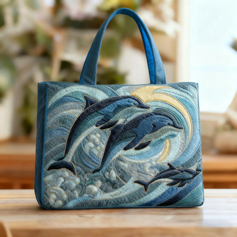 Bolsa Artesanal Golfinho Marinho | Liberdade Azul