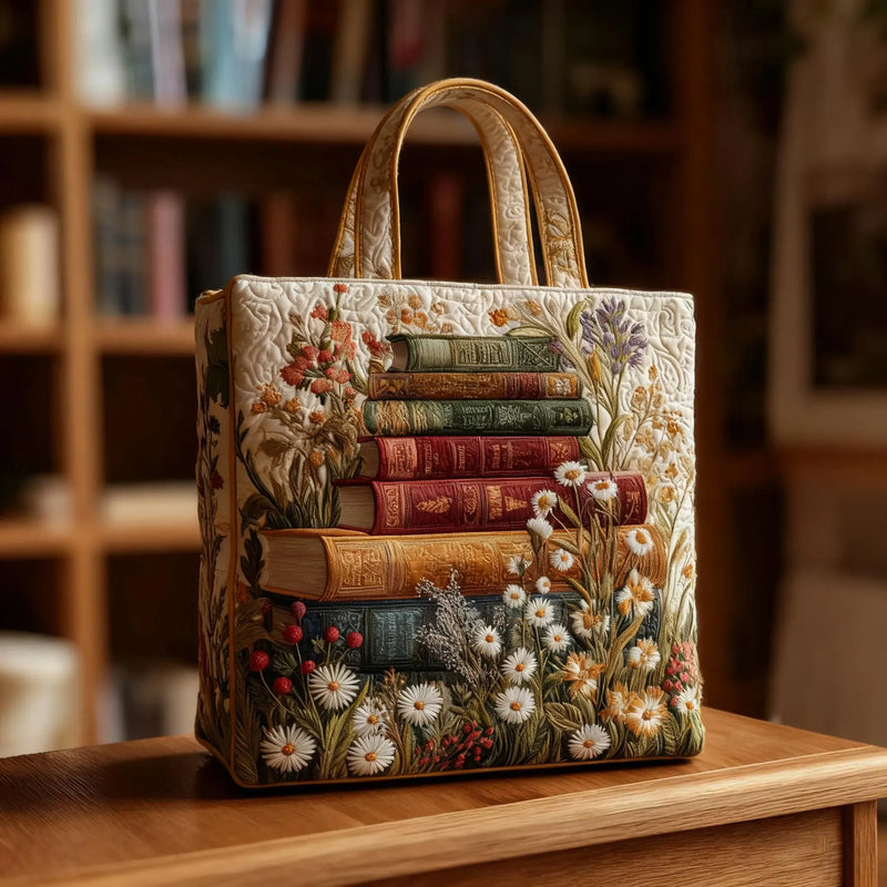Bolsa Artesanal Acolchoada de Design Floral | Delicadeza em Flor