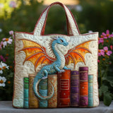 Bolsa Acolchoada Dragão Esmeralda, Protetor dos Livros | Fantasia Guardiã