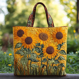 Bolsa Clássica Acolchoada Girassóis | Calor do Verão