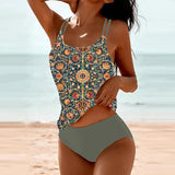 Tankini Estampado com Alças Duplas