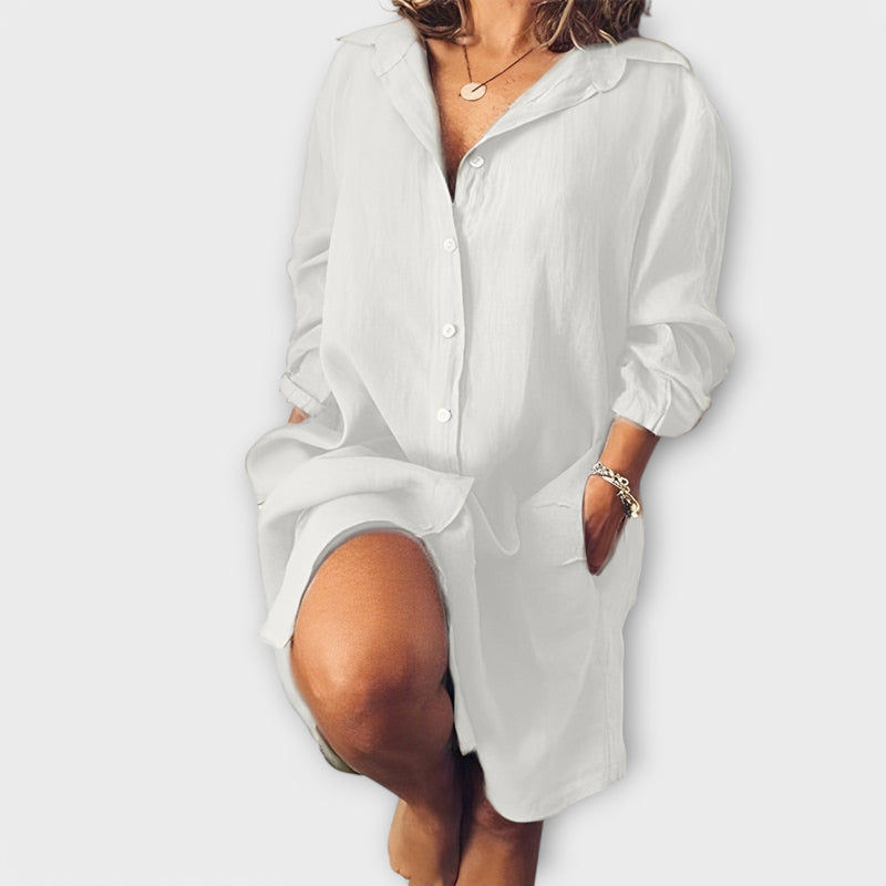 Clara | Blusa de linho de verão