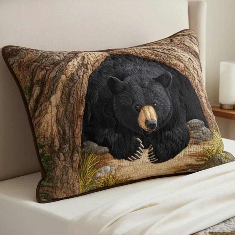 Capa de Almofada Acolchada - Refúgio do Urso