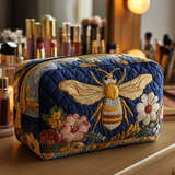 Necessaire Estofada com Estampa de Abelhas e Flores | Leveza que Encanta