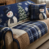 Copertura Trapuntata Blu Festivo | Espírito Festivo