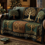 Quilted Sofa Cover with Celestial Design | Luz que Guia