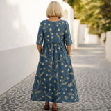 Lorena | Vestido Midi - Conforto Sem Preocupações