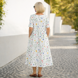 Sónia | Vestido Midi de Estampado Floral