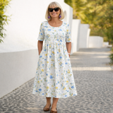 Sónia | Vestido Midi de Estampado Floral