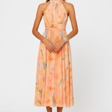 Rosa | Maxi Vestido Elegante Romântico de Verão para Eventos