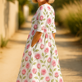 Lorena | Vestido Midi - Conforto Sem Preocupações