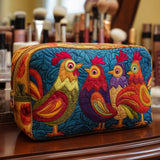 Necessaire Almofadada com Estampa de Galinha Fofa | Simplicidade que Encanta