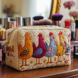 Almofadado Beauty Case com Galinha Alegre | Simplicidade que Encanta
