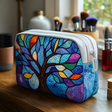 Necessaire acolchoada com design de árvore da vida | Enraizada em Beleza