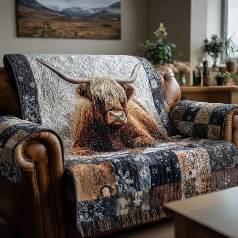 Almofada de Sofá Estilo Highland com Design de Vaca | Detalhe que Emociona