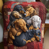 Cobertor Almofadado Encanto de Teckel | Aconchego Genuíno