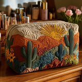 Necessaire Estofada com Estampa de Flora do Deserto | Beleza Resiliente